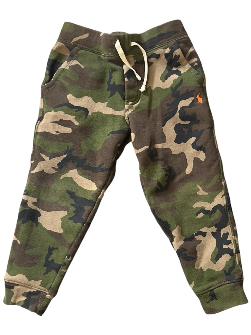Polo by Ralph Lauren Kids Camouflage Joggers - Green & Tan